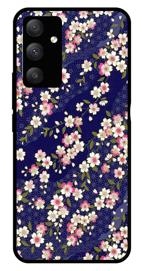 Flower Design Metal Mobile Case for Samsung Galaxy A13 5G   (Design No -25)