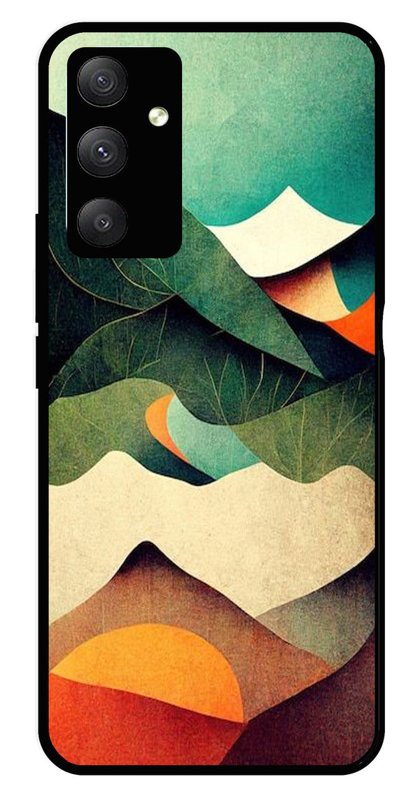 MultiColor Pattern Metal Mobile Case for Samsung Galaxy A34   (Design No -43)