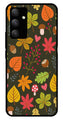 Leaves Design Metal Mobile Case for Samsung Galaxy A34   (Design No -51)
