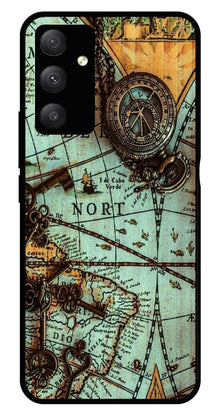 Map Design Metal Mobile Case for Samsung Galaxy A34
