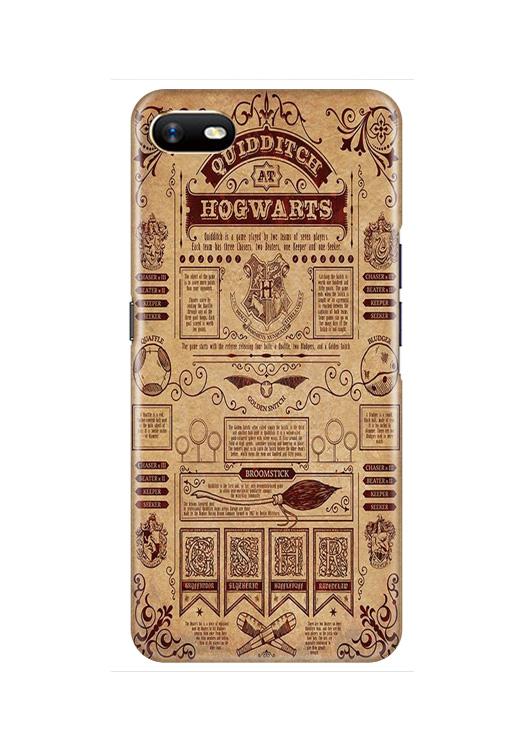 Hogwarts Mobile Back Case for Oppo A1K  (Design - 304)