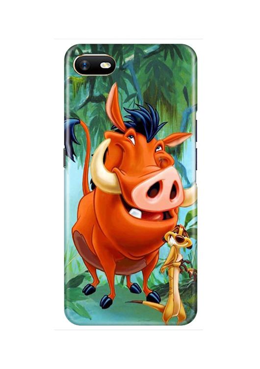 Timon and Pumbaa Mobile Back Case for Oppo A1K  (Design - 305)