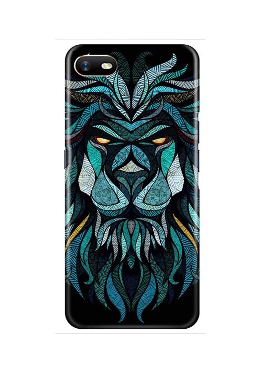 Lion Mobile Back Case for Oppo A1K  (Design - 314)