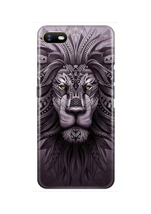Lion Mobile Back Case for Oppo A1K  (Design - 315)