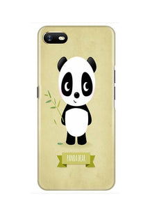 Panda Bear Mobile Back Case for Oppo A1K  (Design - 317)