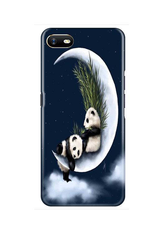Panda Moon Mobile Back Case for Oppo A1K  (Design - 318)