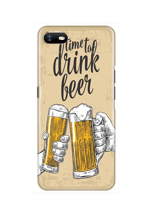 Drink Beer Mobile Back Case for Oppo A1K  (Design - 328)