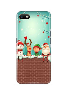 Santa Claus Mobile Back Case for Oppo A1K  (Design - 334)
