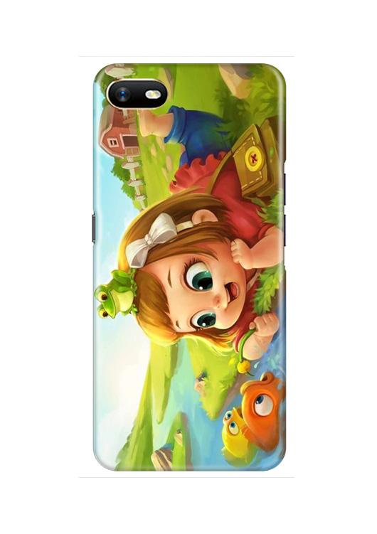 Baby Girl Mobile Back Case for Oppo A1K  (Design - 339)
