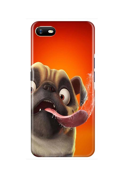 Dog Mobile Back Case for Oppo A1K  (Design - 343)