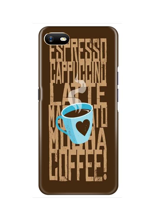 Love Coffee Mobile Back Case for Oppo A1K  (Design - 351)