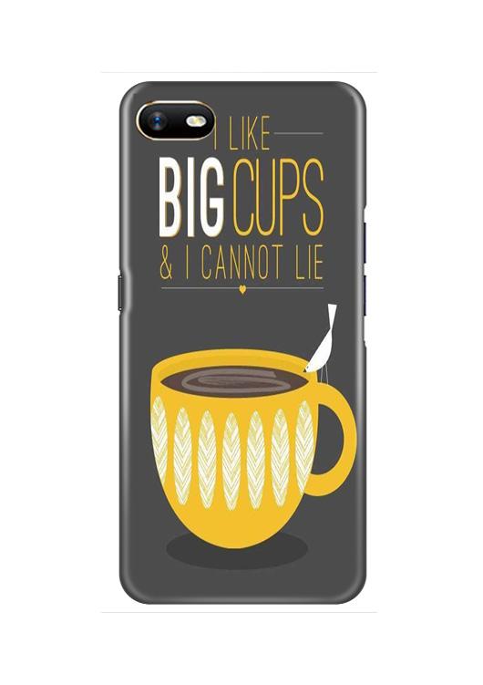 Big Cups Coffee Mobile Back Case for Oppo A1K  (Design - 352)