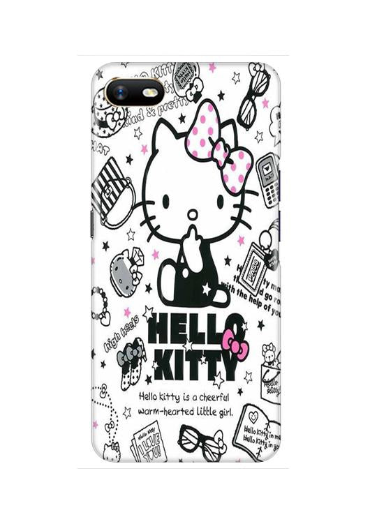 Hello Kitty Mobile Back Case for Oppo A1K  (Design - 361)