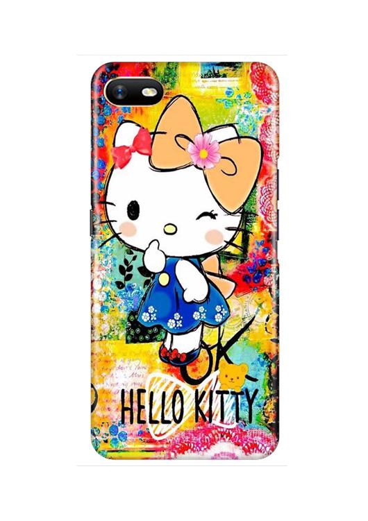 Hello Kitty Mobile Back Case for Oppo A1K  (Design - 362)