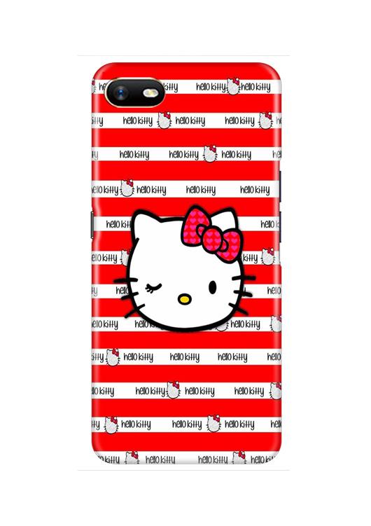 Hello Kitty Mobile Back Case for Oppo A1K  (Design - 364)