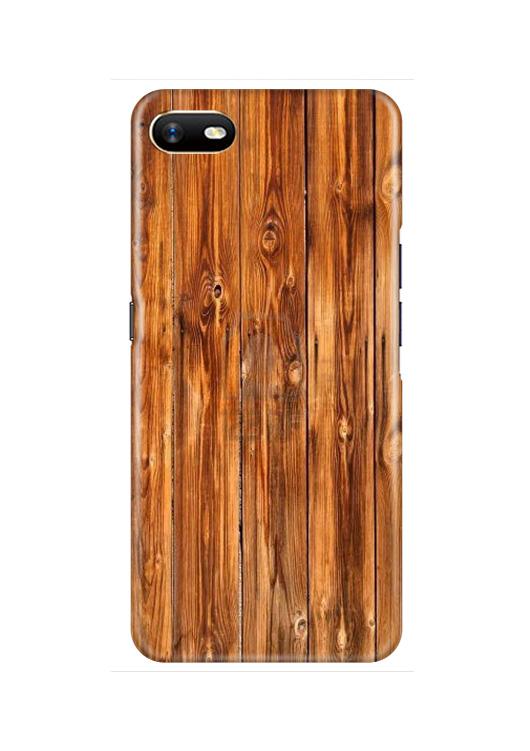 Wooden Texture Mobile Back Case for Oppo A1K  (Design - 376)