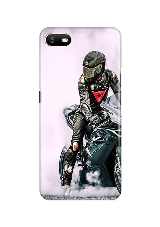 Biker Mobile Back Case for Oppo A1K  (Design - 383)