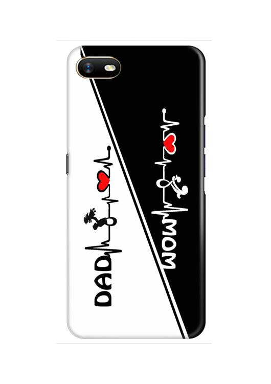 Love Mom Dad Mobile Back Case for Oppo A1K  (Design - 385)