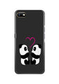 Panda Love Mobile Back Case for Oppo A1K  (Design - 398)