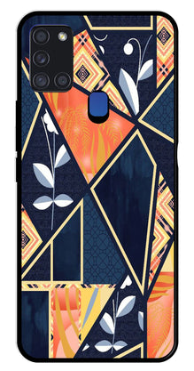 Marble Design Metal Mobile Case for Samsung Galaxy A21s