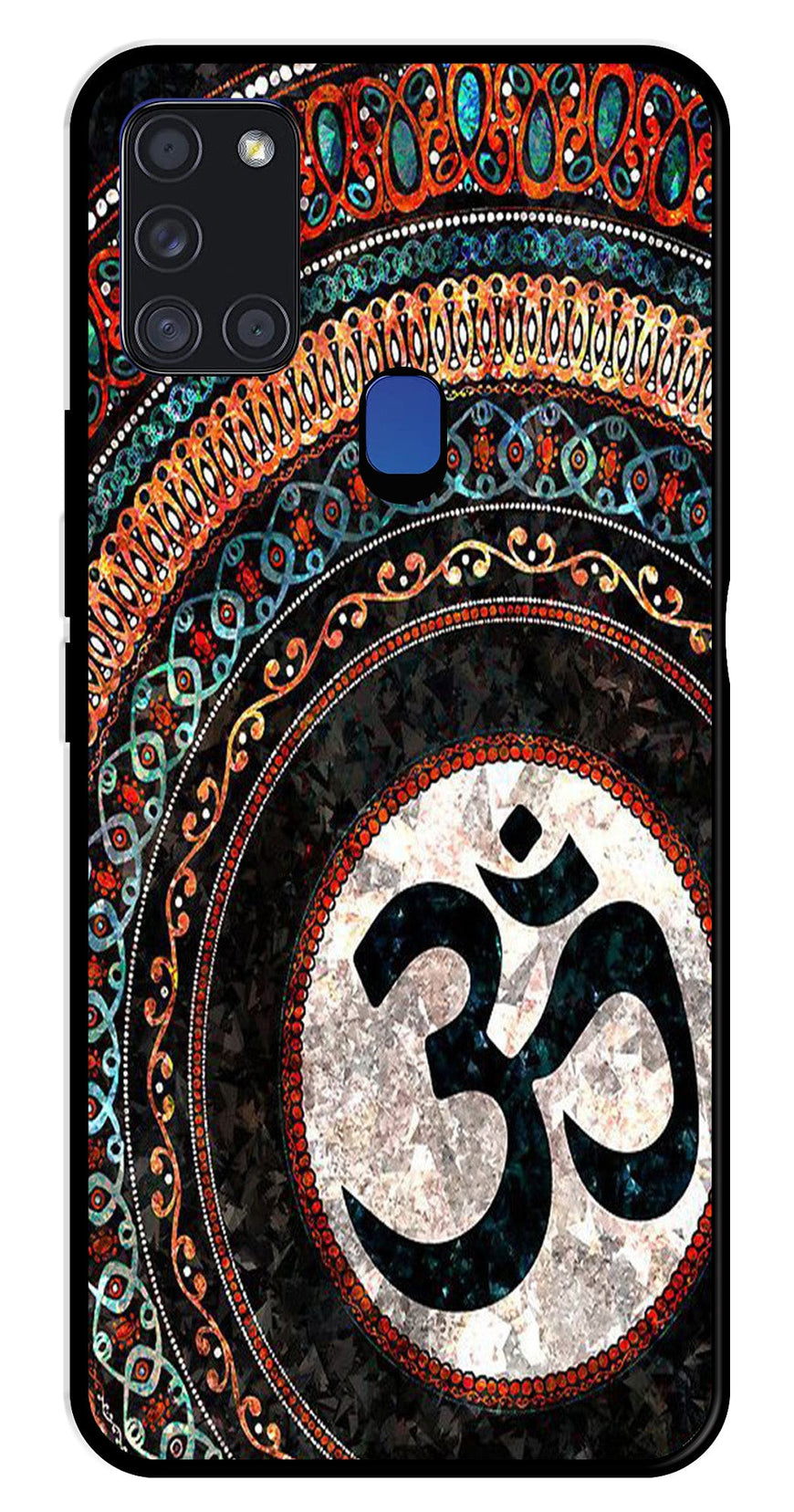 Oum Design Metal Mobile Case for Samsung Galaxy A21s   (Design No -15)