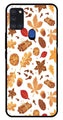 Autumn Leaf Metal Mobile Case for Samsung Galaxy A21s   (Design No -19)