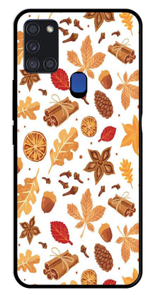 Autumn Leaf Metal Mobile Case for Samsung Galaxy A21s