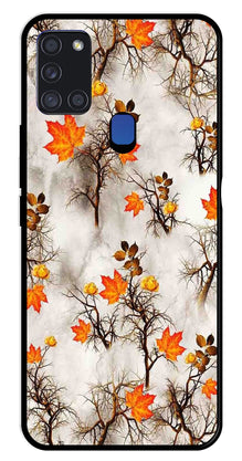 Autumn leaves Metal Mobile Case for Samsung Galaxy A21s