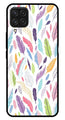 Colorful Feathers Metal Mobile Case for Samsung Galaxy A22 4G   (Design No -06)