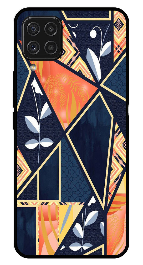 Marble Design Metal Mobile Case for Samsung Galaxy A22 4G   (Design No -07)