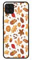 Autumn Leaf Metal Mobile Case for Samsung Galaxy A22 4G   (Design No -19)
