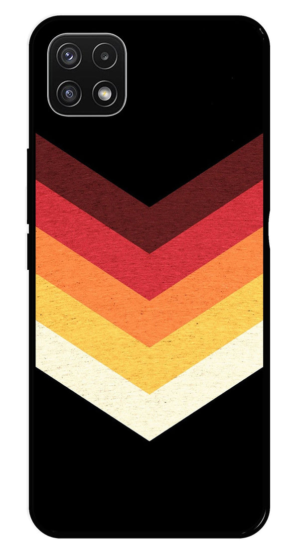 MultiColor Arrow Metal Mobile Case for Samsung Galaxy A22 5G   (Design No -04)