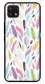 Colorful Feathers Metal Mobile Case for Samsung Galaxy A22 5G   (Design No -06)