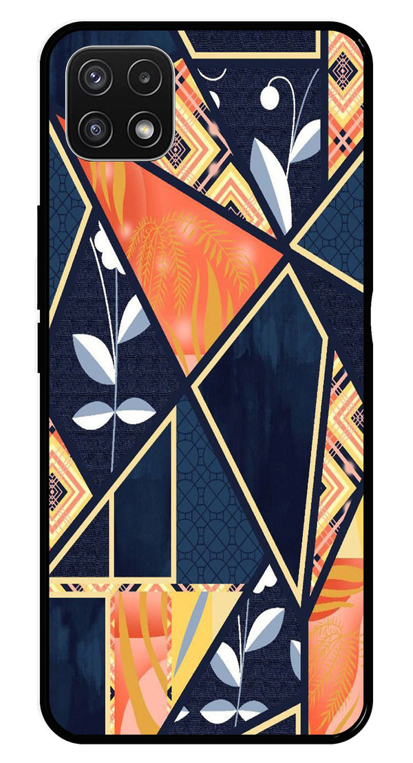 Marble Design Metal Mobile Case for Samsung Galaxy A22 5G   (Design No -07)