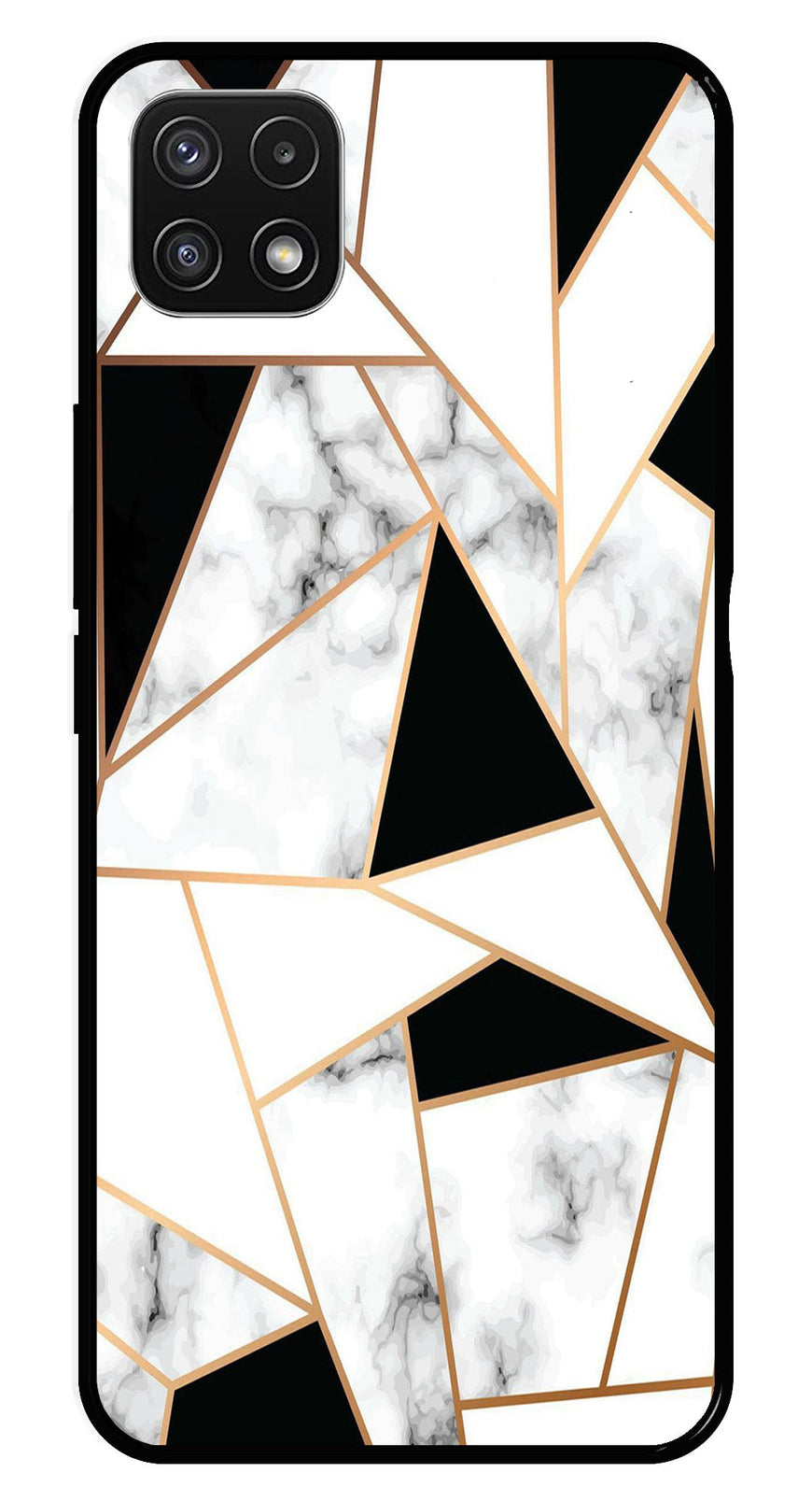Marble Design2 Metal Mobile Case for Samsung Galaxy A22 5G   (Design No -08)