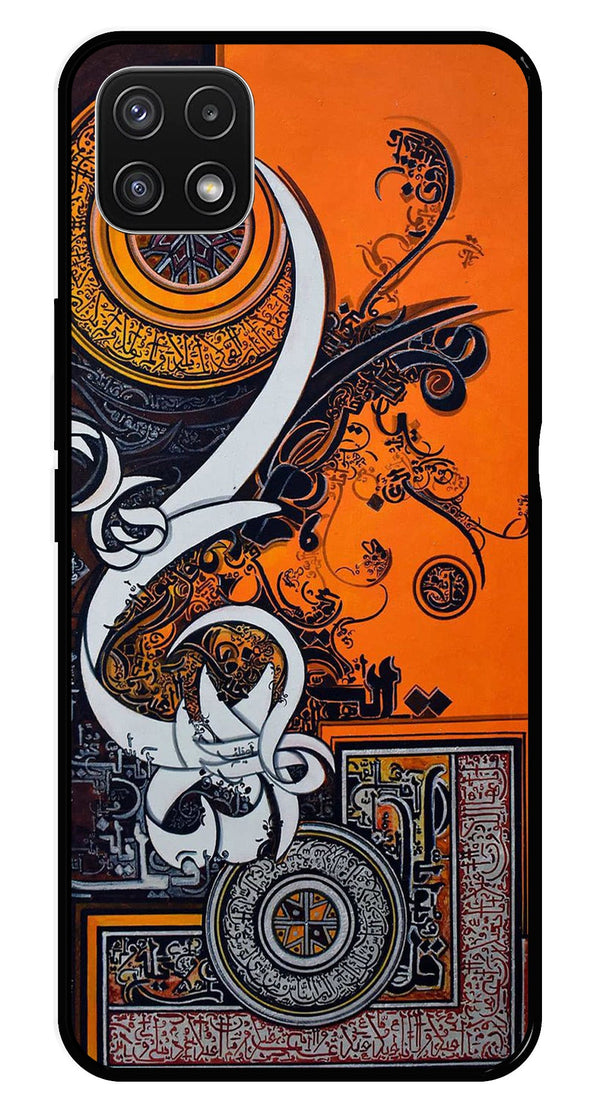 Qalander Art Metal Mobile Case for Samsung Galaxy A22 5G   (Design No -16)