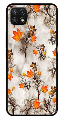 Autumn leaves Metal Mobile Case for Samsung Galaxy A22 5G