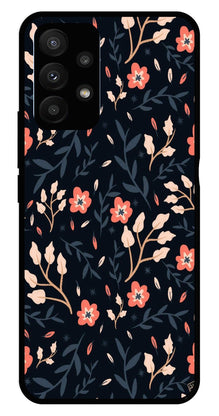 Floral Pattern Metal Mobile Case for Samsung Galaxy A53 5G