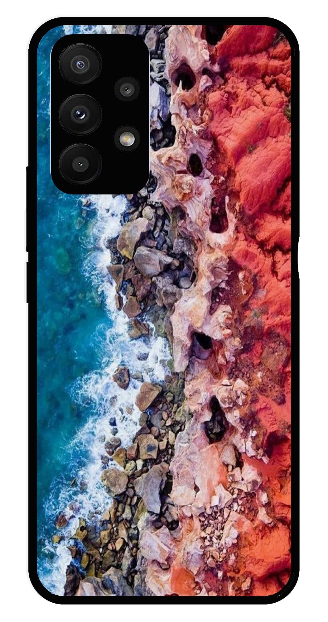 Sea Shore Metal Mobile Case for Samsung Galaxy A23 5G   (Design No -18)