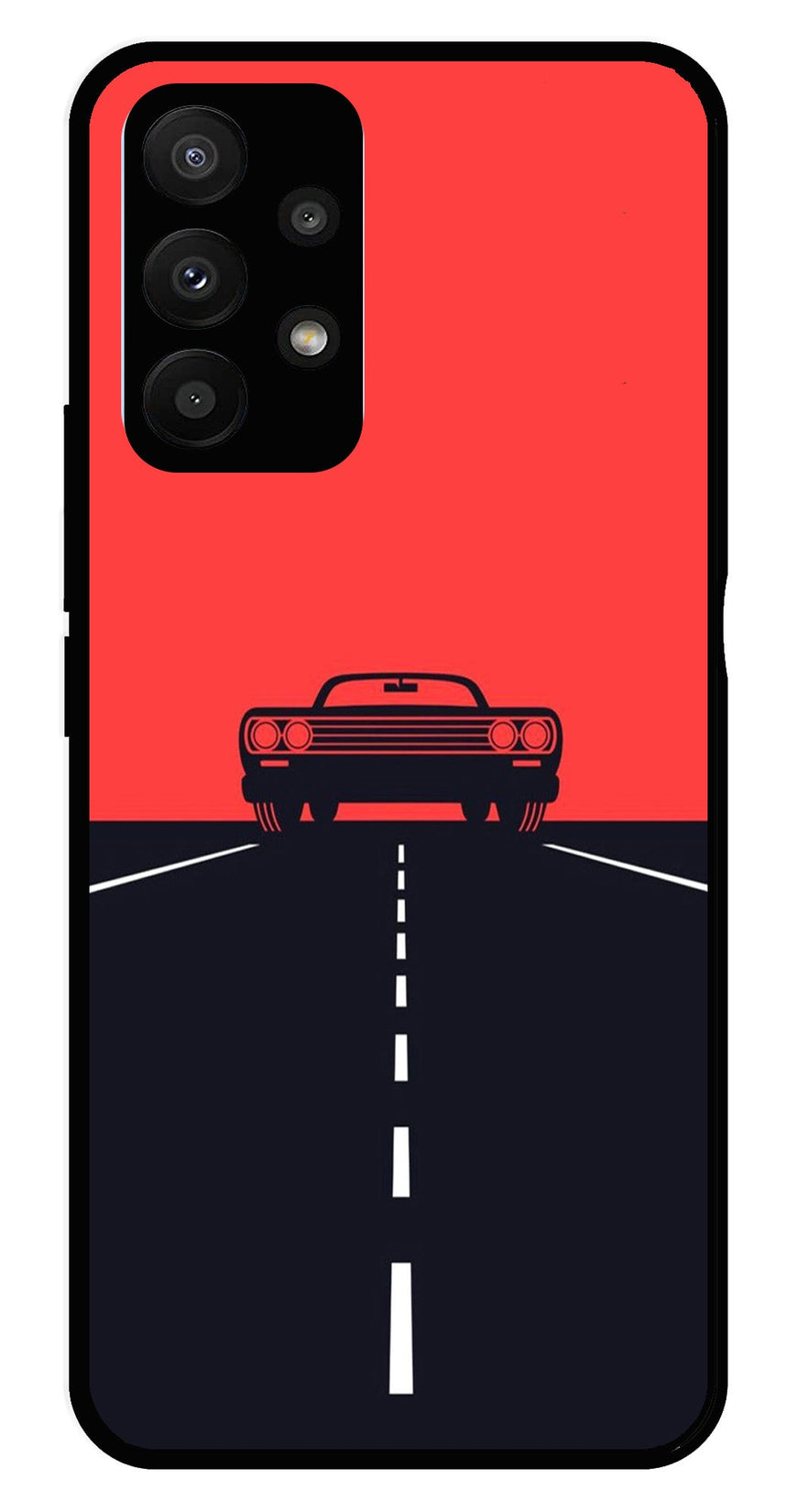 Car Lover Metal Mobile Case for Samsung Galaxy A53 5G   (Design No -21)