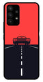 Car Lover Metal Mobile Case for Samsung Galaxy A73 5G   (Design No -21)