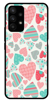 Hearts Pattern Metal Mobile Case for Samsung Galaxy A23 5G