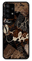 Coffee Pattern Metal Mobile Case for Samsung Galaxy A23 5G   (Design No -37)