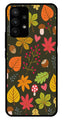 Leaves Design Metal Mobile Case for Samsung Galaxy A53 5G   (Design No -51)