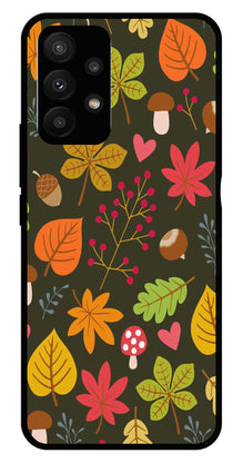 Leaves Design Metal Mobile Case for Samsung Galaxy A53 5G
