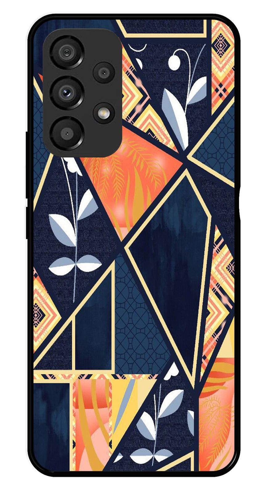 Marble Design Metal Mobile Case for Samsung Galaxy A33 5G   (Design No -07)