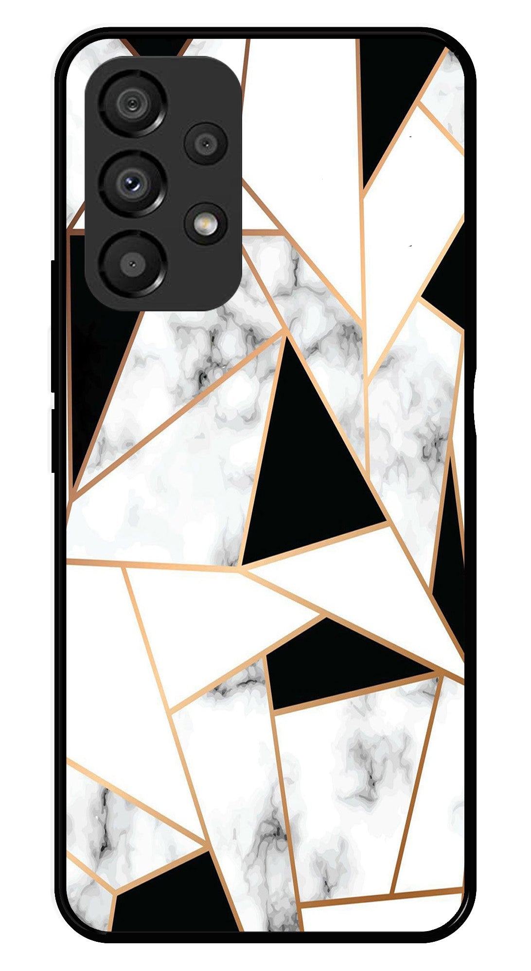 Marble Design2 Metal Mobile Case for Samsung Galaxy A33 5G   (Design No -08)