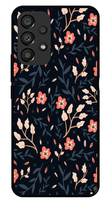 Floral Pattern Metal Mobile Case for Samsung Galaxy A33 5G