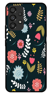 Floral Pattern2 Metal Mobile Case for Samsung Galaxy A33 5G