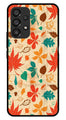 Leafs Design Metal Mobile Case for Samsung Galaxy A33 5G   (Design No -14)